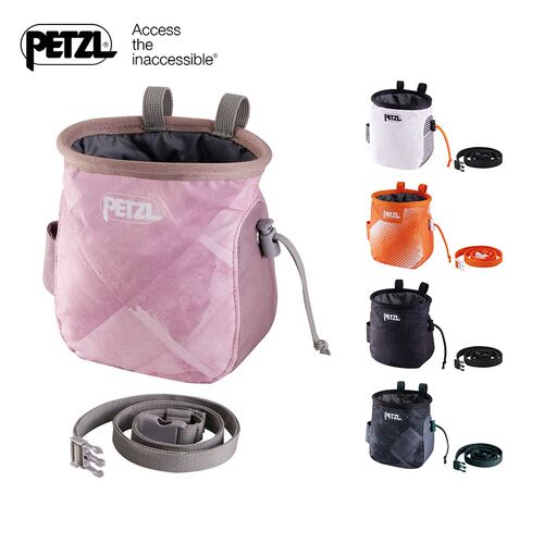 PETZL攀索攀岩腰包防滑镁粉袋