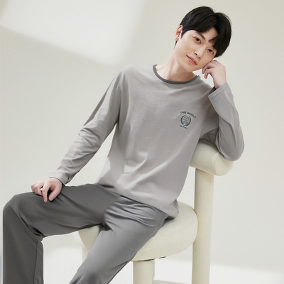 顶呱呱男士睡衣套装可外穿套装