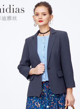 Phidias西装外套女秋季新款百搭时尚气质小西服休闲短外套