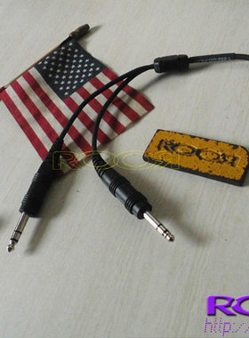 PILOT USA A20飞行员航空降噪耳机 连接线/转接线6pin 转GA 插头