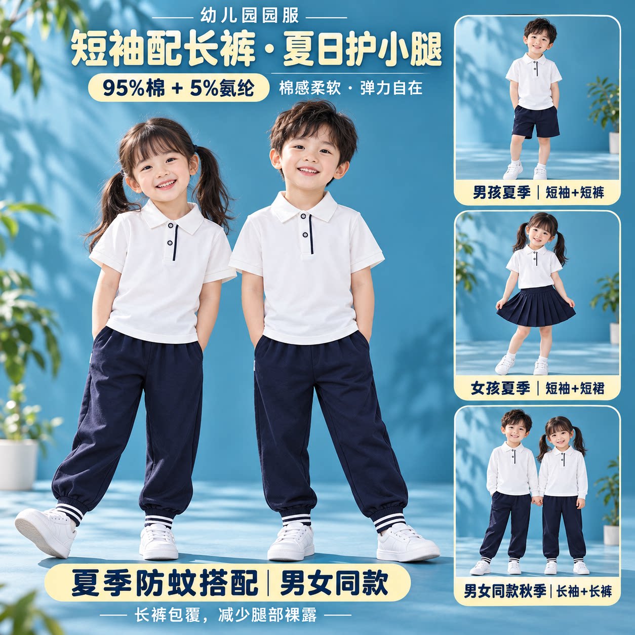 小学生运动会开幕儿童啦啦队演出服六一幼儿园毕业班服合唱表演服