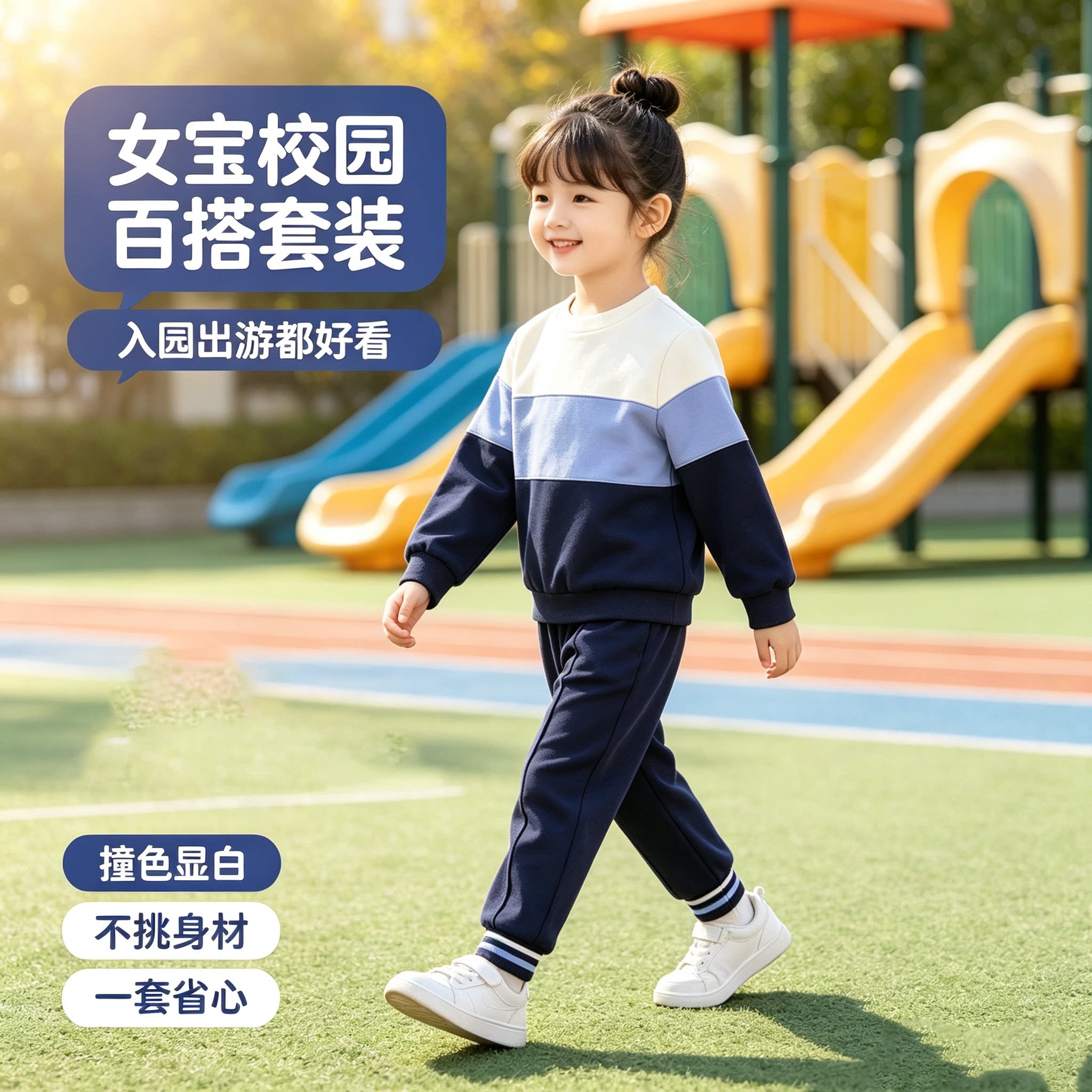 儿童秋季运动套装男女同款幼儿园校服园服开学季运动会班服啦啦队