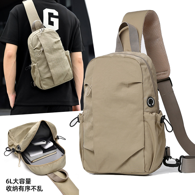 2025秋季新款大容量胸包男士休闲通勤小背包多功能运动单肩斜挎包,箱包皮具/热销女包/男包,胸包,淘宝优惠券,粉丝福利购,淘宝优惠卷
