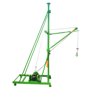 移动式吊运机220V家用压盘离合小吊机  室内外推车吊料装修卷扬机