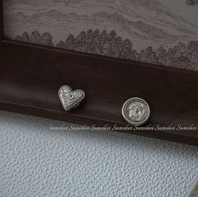 复古花纹金属小众洞洞鞋鞋花装饰