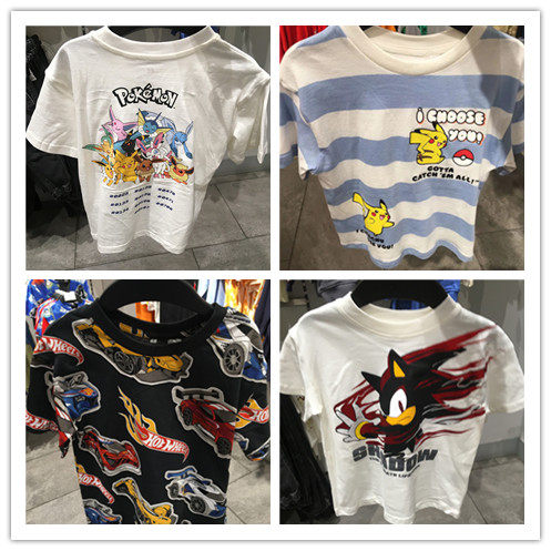 国内专柜正品代购童装hm夏季新款男童纯棉柔软短袖T恤卡通上衣潮