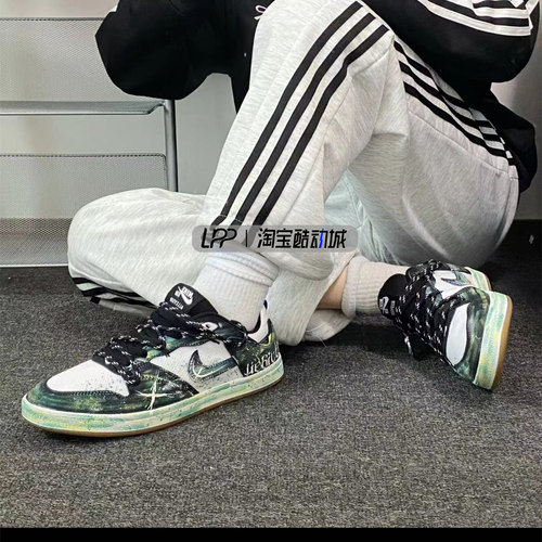 LPP定制球鞋 Nike SB Alleyoop 星辰之眼 哥特 低帮板鞋男女同款