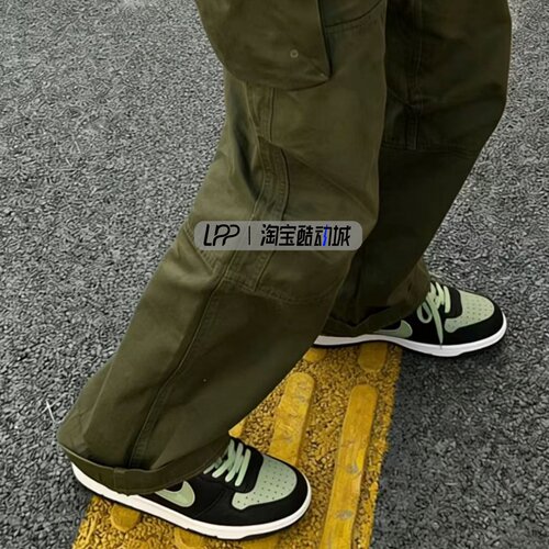 LPP定制球鞋 Nike Big 墨林龙驹 马年复古减震 低帮板鞋 男款墨绿