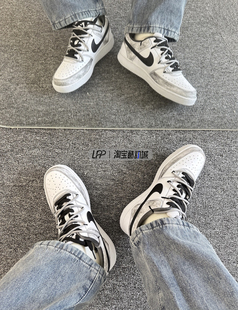 LPP定制球鞋 Nike Court Vision 男款水墨晕染简约解构鞋带板鞋