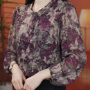 宽松九分袖 广州十三行夏季 上衣女洋气小个子胖mm大码 薄款 冰丝衬衫