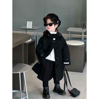 秘密花园2025秋冬新款羊毛呢大衣