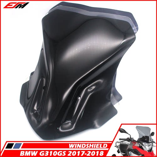 适用宝马G310GS 17-22年PC材质改装前挡风玻璃前导流板风挡挡风镜