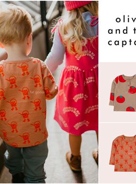 澳洲O+TC长袖T恤卫衣水壶薯条小鹅莫兰迪色系百搭内搭