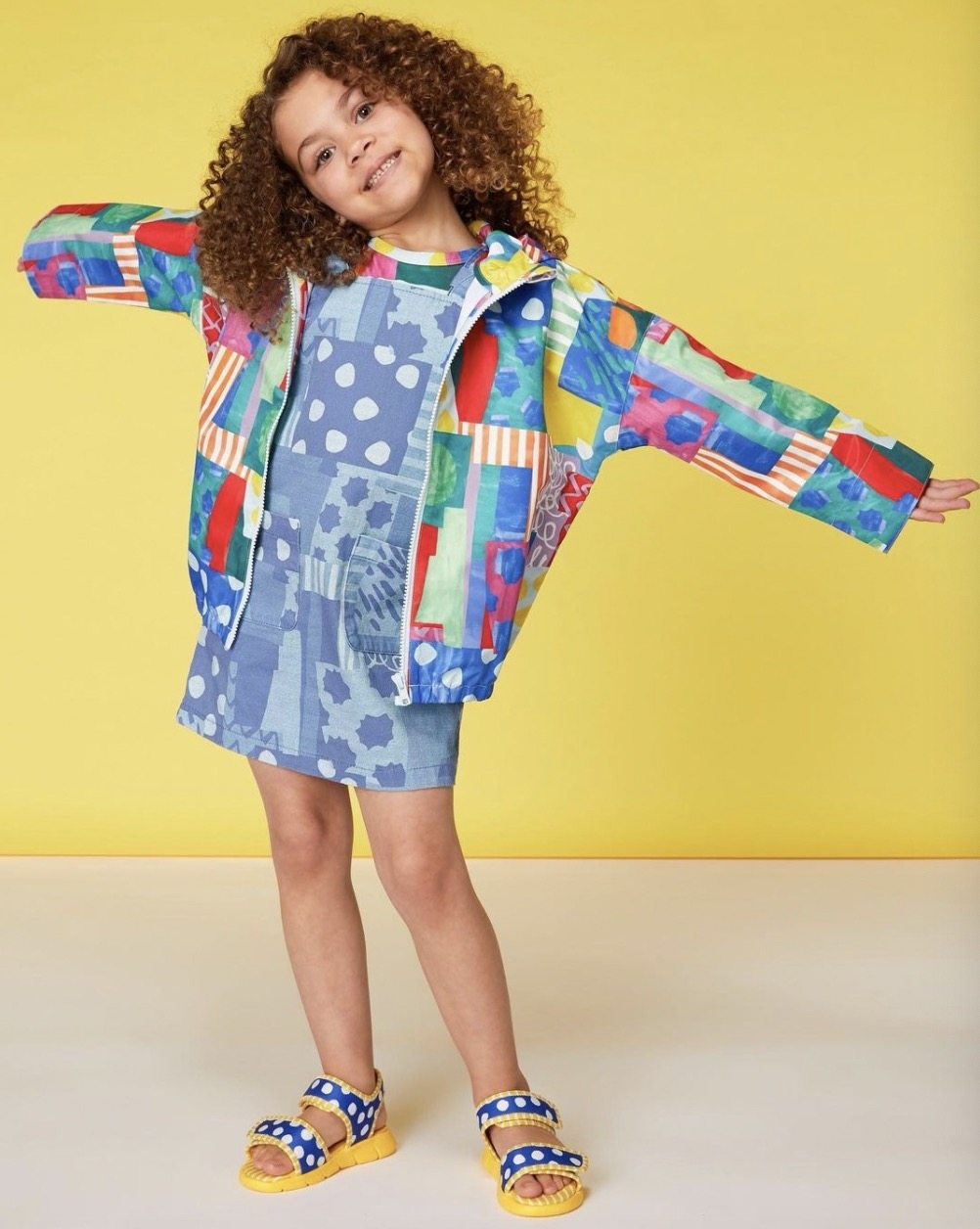 国现|澳洲gorman儿童牛仔印花背带裙