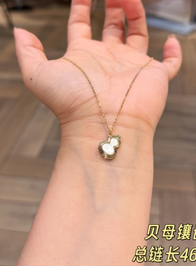 古丽古丽新款S925纯银时尚高级气质精致甜美复古锁骨链项链07740