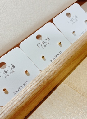 古丽古丽s925通体银新款甜美网红时尚气质个性夸张球球耳钉5945