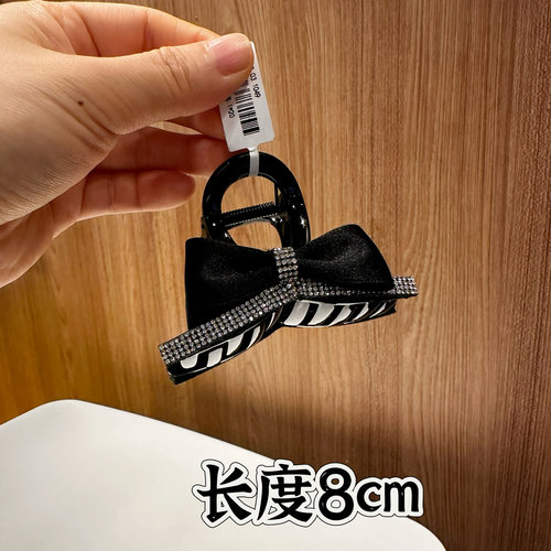 蝴蝶结醋酸高级感发卡法式发夹女高马尾半扎鲨鱼夹子时尚抓夹1049