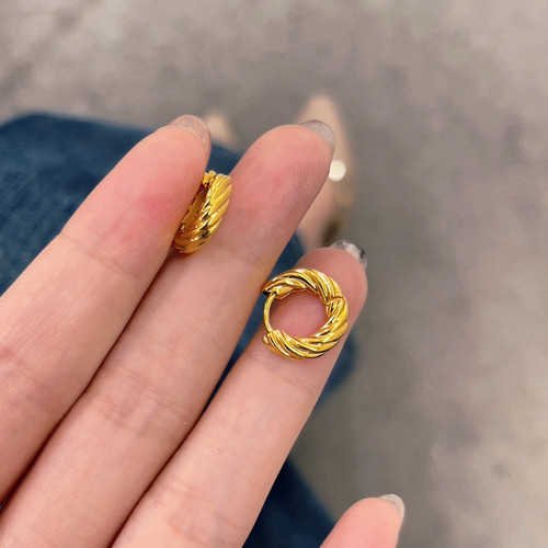 欧比雅比新款时尚气质精致淑女甜美个性复古百搭耳饰耳环17255