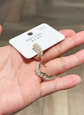 欧比雅比时尚气质精致淑女甜美个性复古百搭耳饰耳环耳扣19930