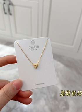 古丽古丽新款时尚高级感气质精致925银甜美个性复古百搭项链08793