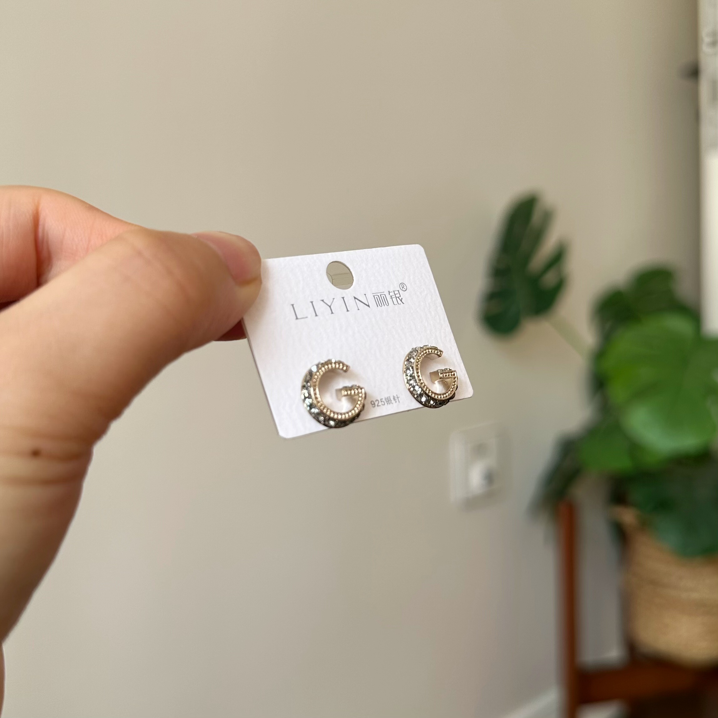 丽银耳环精致百搭时尚高级感温柔可爱法式耳钉百搭耳饰212342