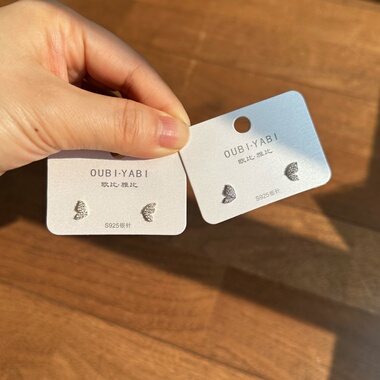 欧比雅比新款时尚高级感气质精致淑女甜美个性复古百搭耳钉14828