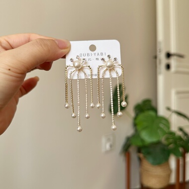 欧比雅比耳环精致百搭时尚高级感温柔可爱法式耳饰耳坠43881