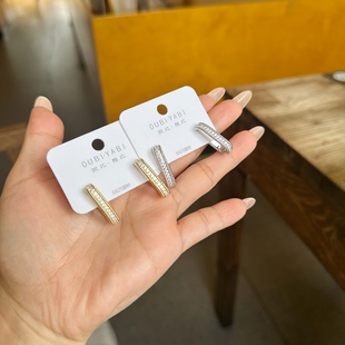 欧比雅比银针精致个性 小众设计高级感轻奢气质耳饰10508 耳环时尚