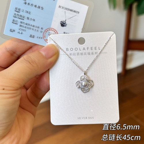 柏拉翡丽S925银精致项链小众设计感高级感轻奢锁骨链真多麻00422