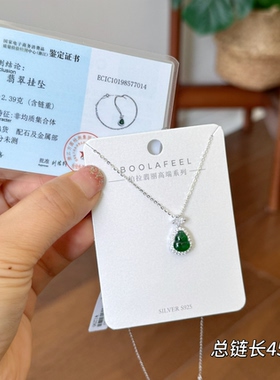 柏拉翡丽s925银项链小众设计感高级感轻奢精致葫芦锁骨链00344