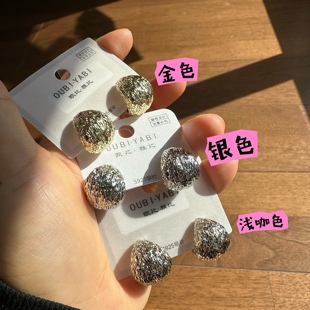 歐比雅比冷淡風高級感法式 耳飾8017 輕奢ins百搭氣質費粒羅款