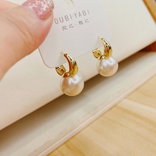 淑女流苏个性 气质仿珍珠款 耳环7500 甜美网红时尚 欧比雅比新款