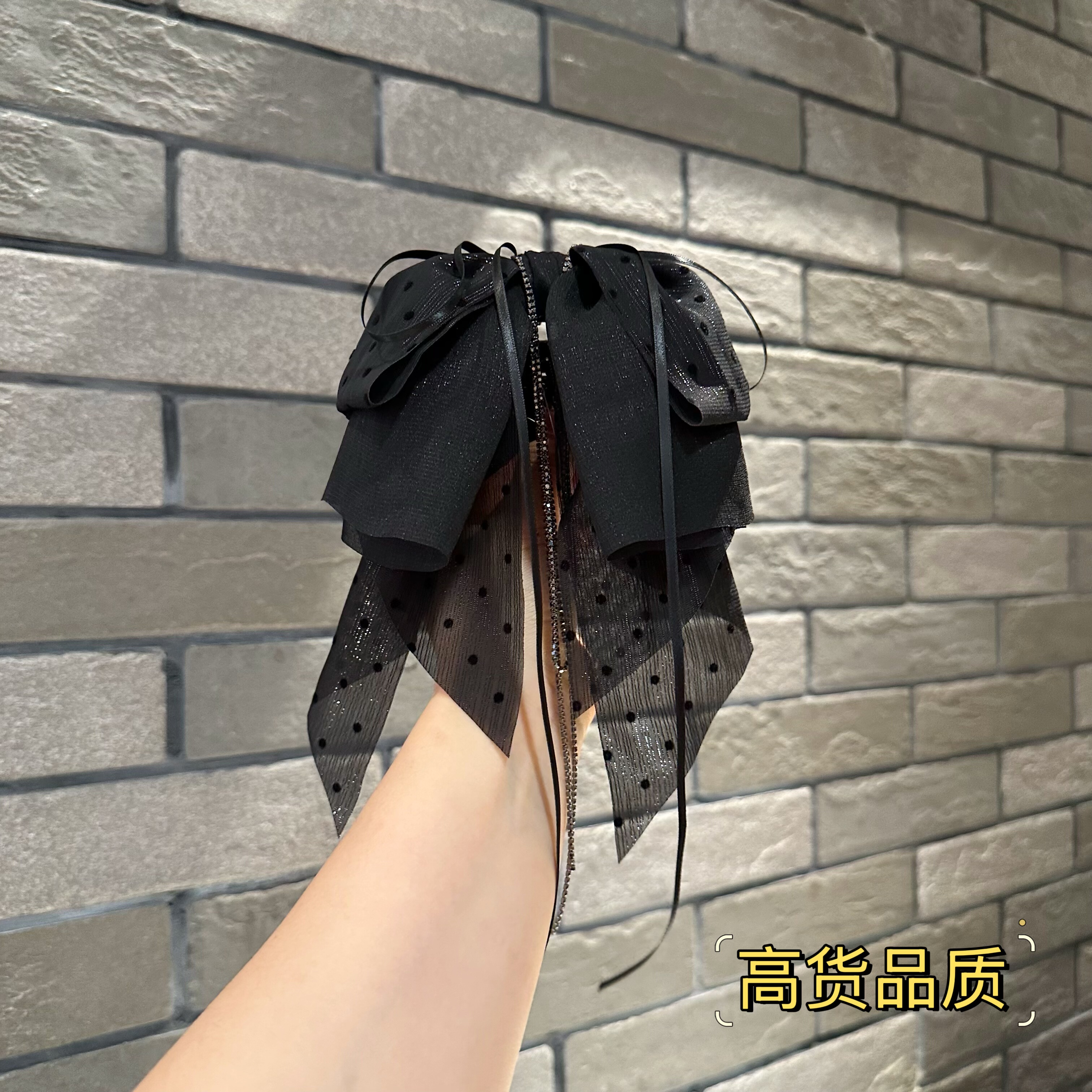 新款时尚百搭简约小众设计高级感抓夹发饰头绳蝴蝶结轻奢0602