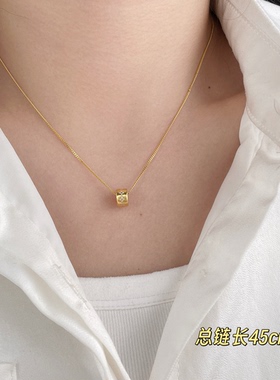 古丽古丽s925纯银新款项链小众设计高级轻奢气质锁骨链08624