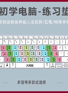 适用华硕无双14键盘膜K3402Z笔记本电脑学生打字练习指法快捷分区