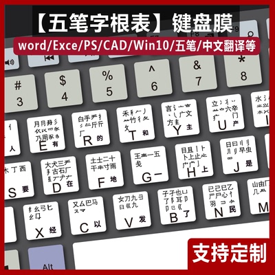 适用戴尔灵越15-7000成就7570 7577 7566笔记本电脑键盘膜五笔字