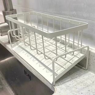 厨房水槽置物架抹布架水龙头水池多功能沥水架洗洁精钢丝收纳神器