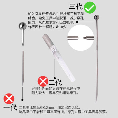 热波新升级穿孔工具包唇钉舌钉