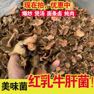 【新货】红乳牛肝菌食用红松蘑红粘蛾子红蘑菇干货顿大菜爆炒煲汤