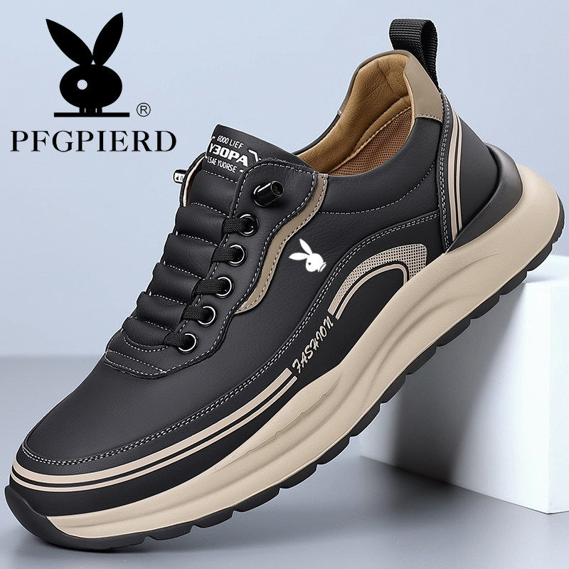男鞋2025冬季新款户外运动休闲鞋子百搭轻便软底防滑男士皮鞋,流行男鞋,时尚休闲鞋,淘宝优惠券,粉丝福利购,淘宝优惠卷