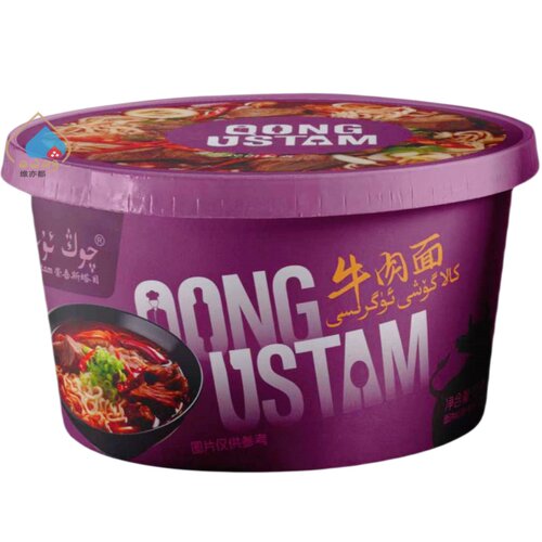 崇吾斯塔目牛肉面130g香辣味桶装