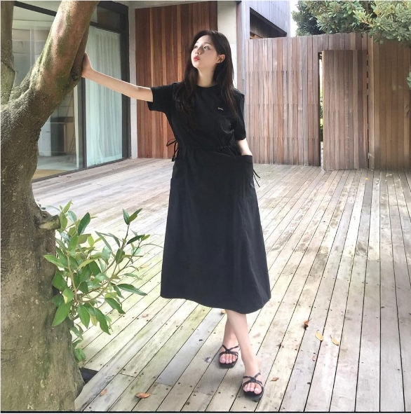 NATIONAL/国家地理 韩国代购直邮25春女户外休闲连衣裙N252WOP880