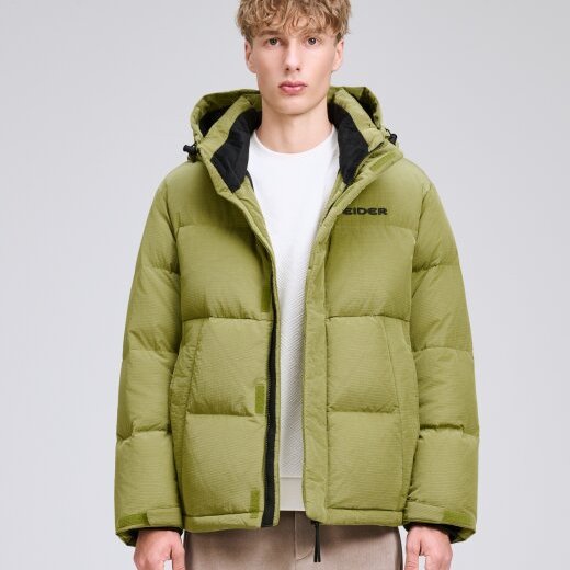 EIDER 韩国代购直邮25冬男士户外防风保暖连帽羽绒服DMW25557