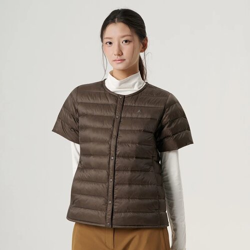 NEPA韩国代购直邮26秋冬女士户外轻量简约保暖鸭绒短袖羽绒服外套