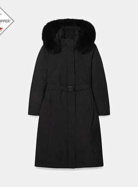 NEPA 韩国代购直邮25冬女户外中长款保暖连帽鹅绒羽绒服7L82078