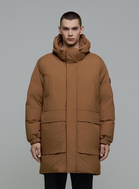 NATIONAL/国家地理 韩国代购直邮特价男连帽鹅绒羽绒服N244UDW141