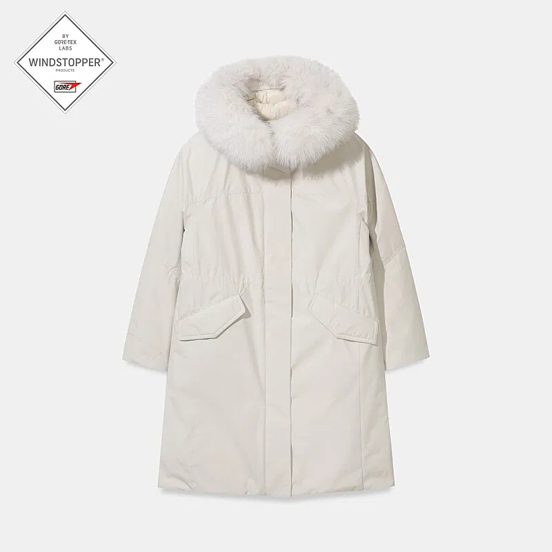 NEPA 韩国代购直邮25冬女户外中长款保暖立领鹅绒羽绒服7L82077