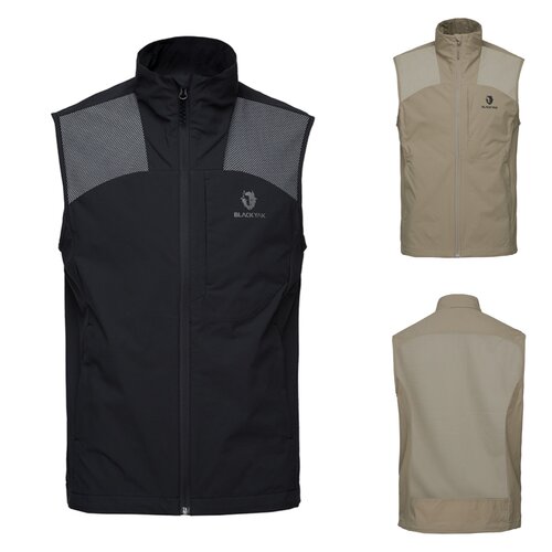BLACKYAK布来亚克韩国代购26夏户外男士网眼拼接透气登山立领马甲