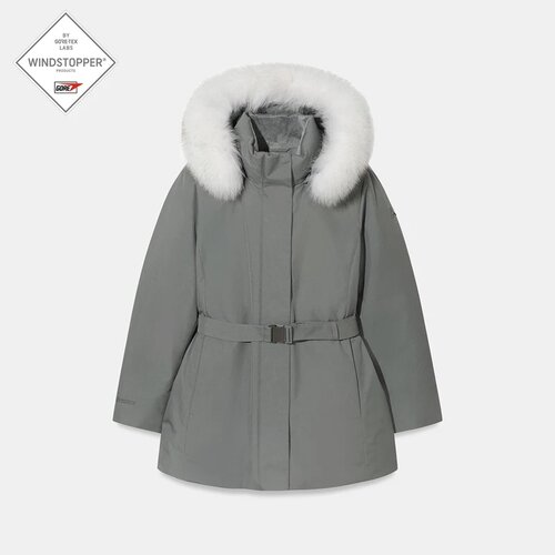 NEPA韩国代购直邮26冬女户外GTX防水防风保暖毛领连帽鹅绒羽绒服