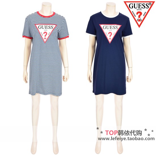 º«¹ú´ú¹º GUESS/¸Ç¶û˹ 18ÏÄÅ®´¿ÃÞÌõÎÆµ¹Èý½Ç¶ÌÐäÁ¬ÒÂȹOI2K1452